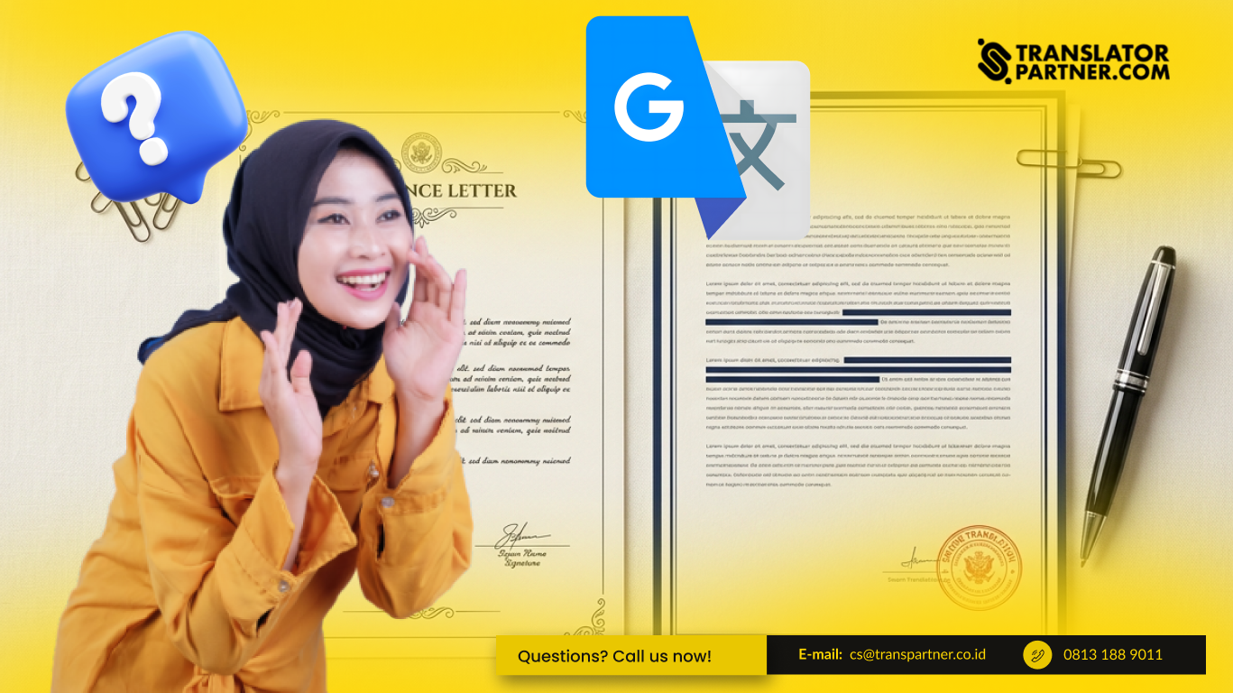 terjemahan surat pengalaman kerja